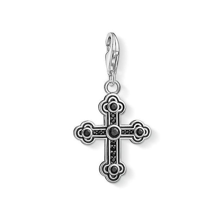 Thomas Sabo Charm Schwarzes Kreuz 