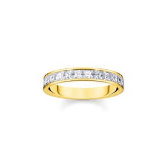 Thomas Sabo Damenring vergoldet Zirkonia 