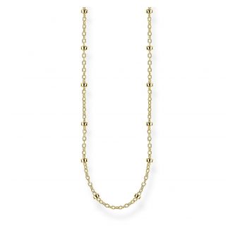 Thomas Sabo Erbskette mit Kugeln 60cm Vergoldet 