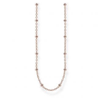 Thomas Sabo Erbskette mit Kugeln 60cm Rosé 