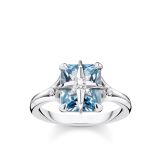 Thomas Sabo D-Ring Stein Blau mit Stern 